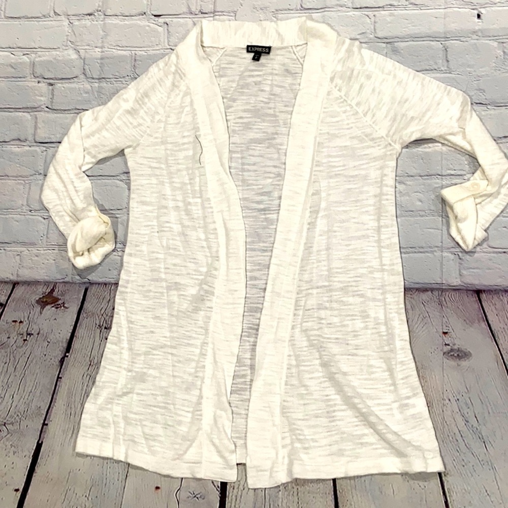 Women’s Express Lighweight Cardigan (ivory) - small (NWOT)